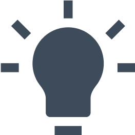 Here's an alt tag for the image: `Idea, lightbulb icon`